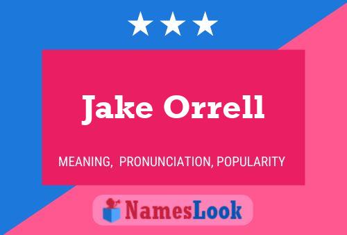 Jake Orrell 名字海报