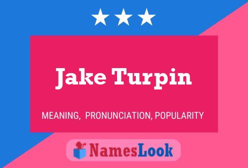 Jake Turpin 名字海报