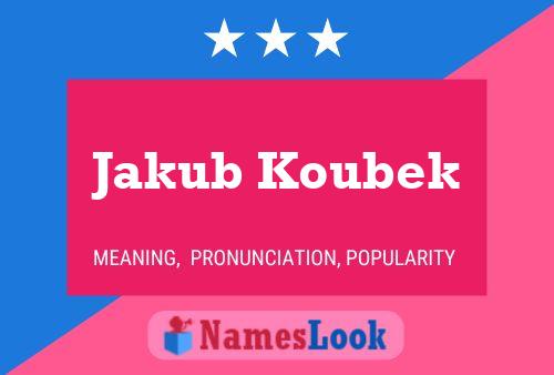 Jakub Koubek 名字海报