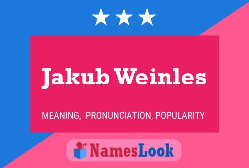 Jakub Weinles 名字海报