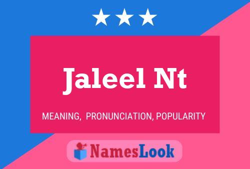 Jaleel Nt 名字海报