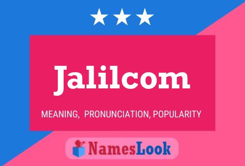 Jalilcom 名字海报