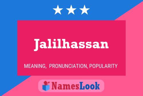 Jalilhassan 名字海报