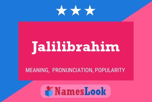 Jalilibrahim 名字海报