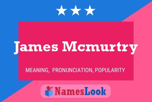 James Mcmurtry 名字海报