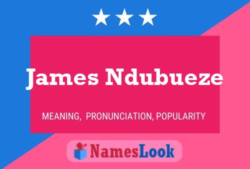 James Ndubueze 名字海报