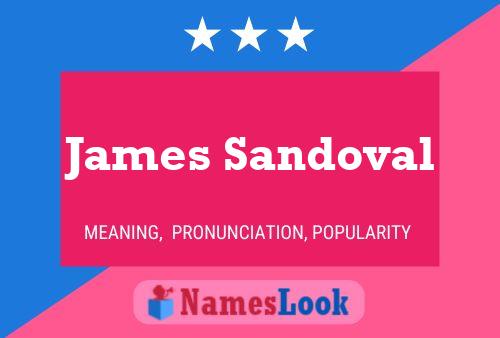 James Sandoval 名字海报