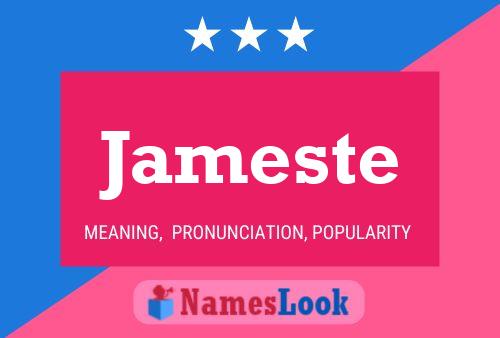 Jameste 名字海报