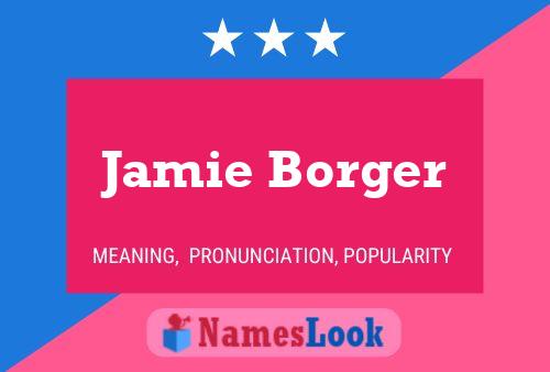 Jamie Borger 名字海报