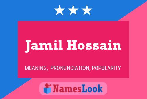 Jamil Hossain 名字海报