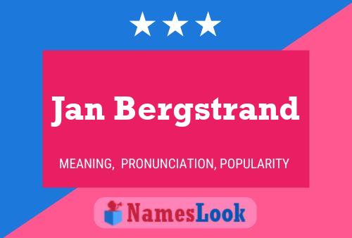 Jan Bergstrand 名字海报