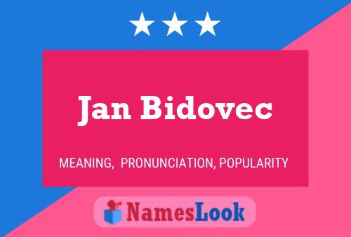 Jan Bidovec 名字海报