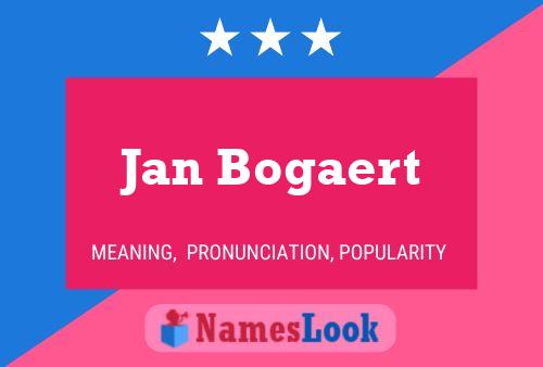 Jan Bogaert 名字海报