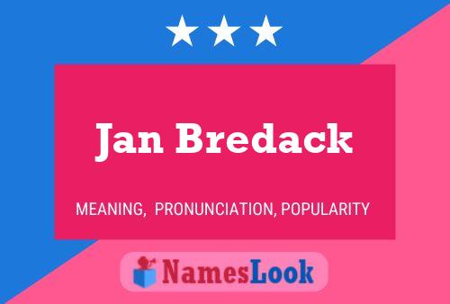 Jan Bredack 名字海报