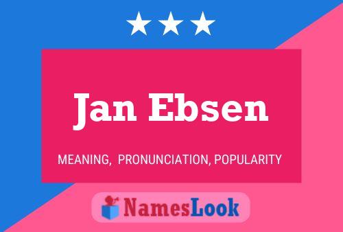 Jan Ebsen 名字海报