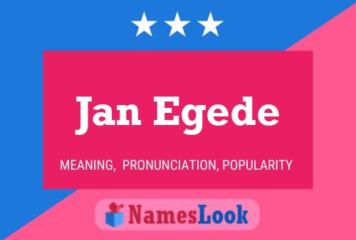 Jan Egede 名字海报