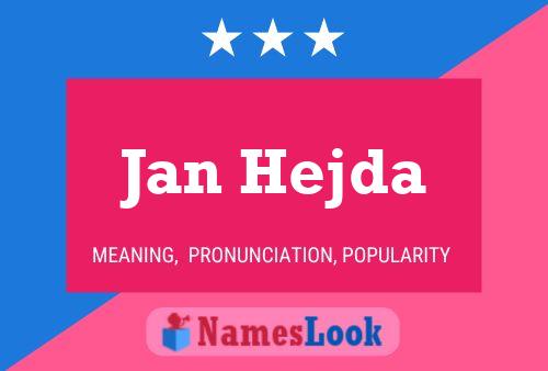 Jan Hejda 名字海报