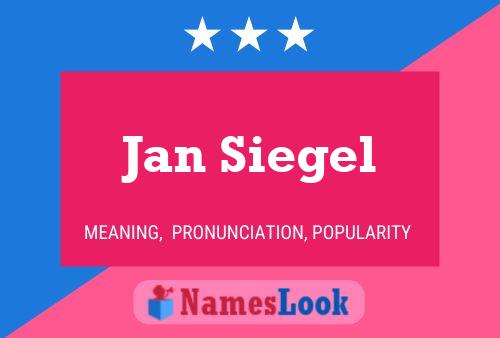 Jan Siegel 名字海报