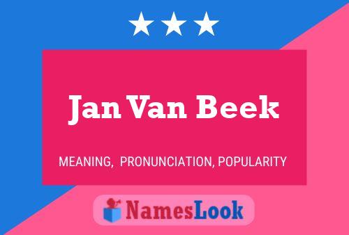 Jan Van Beek 名字海报