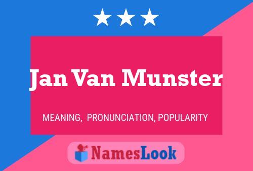 Jan Van Munster 名字海报