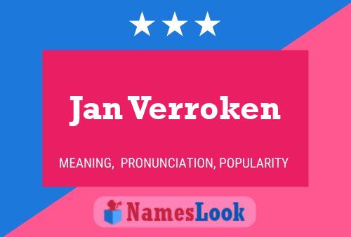 Jan Verroken 名字海报