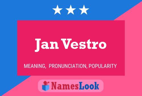 Jan Vestro 名字海报