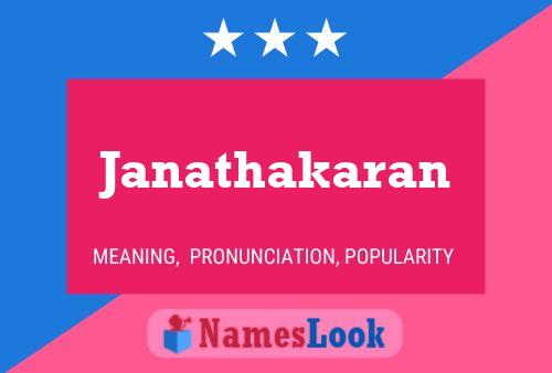 Janathakaran 名字海报