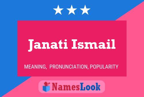 Janati Ismail 名字海报