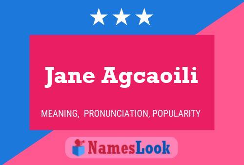 Jane Agcaoili 名字海报