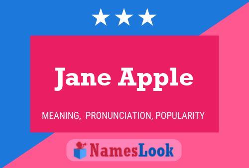 Jane Apple 名字海报