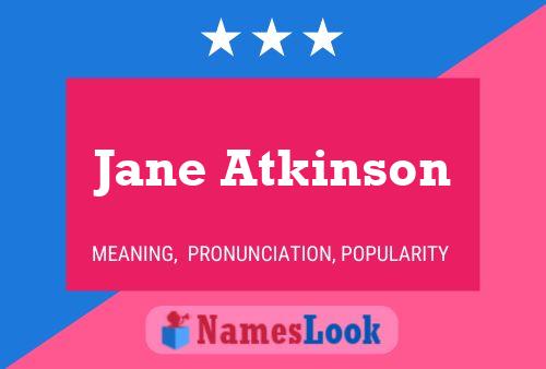 Jane Atkinson 名字海报