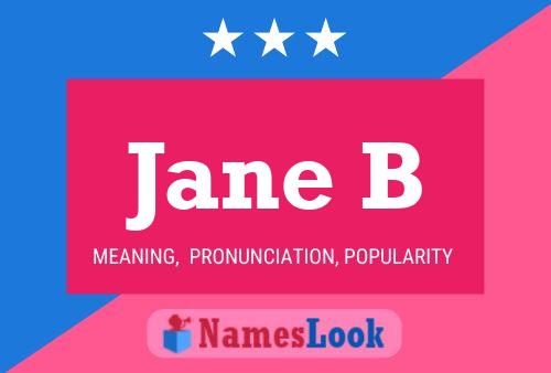 Jane B 名字海报