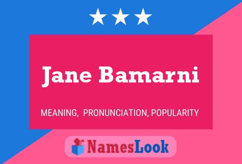 Jane Bamarni 名字海报