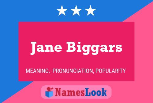 Jane Biggars 名字海报