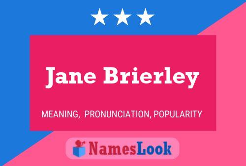 Jane Brierley 名字海报