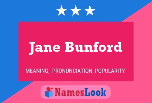 Jane Bunford 名字海报