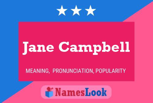 Jane Campbell 名字海报