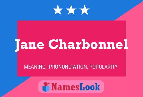 Jane Charbonnel 名字海报