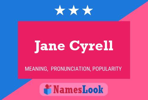 Jane Cyrell 名字海报