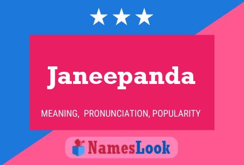 Janeepanda 名字海报