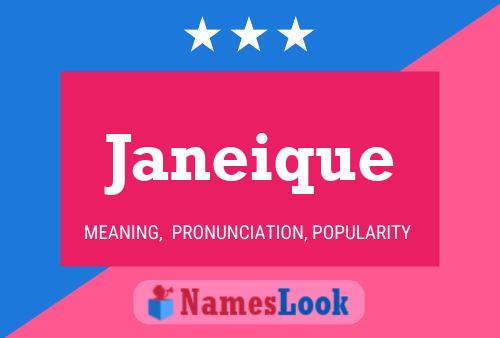 Janeique 名字海报