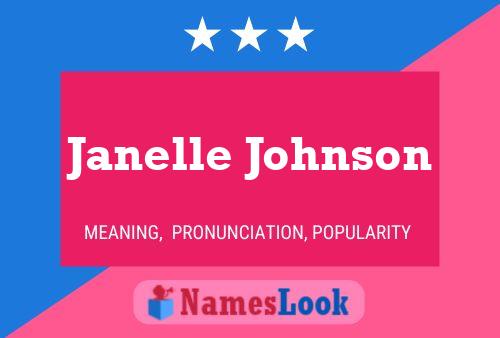 Janelle Johnson 名字海报