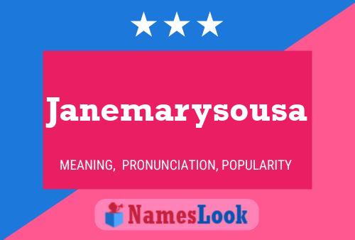 Janemarysousa 名字海报