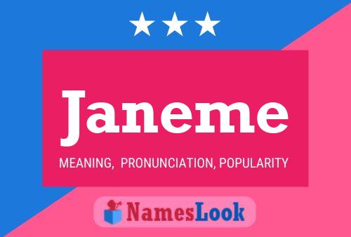 Janeme 名字海报