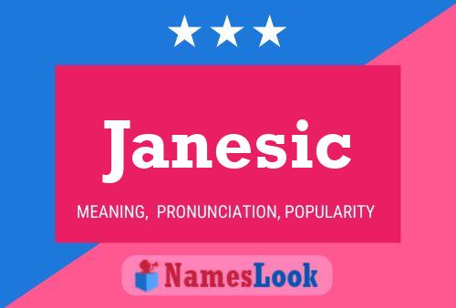 Janesic 名字海报