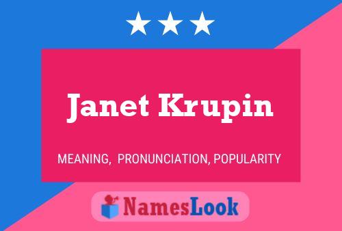 Janet Krupin 名字海报