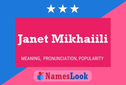 Janet Mikhaiili 名字海报