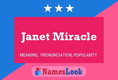 Janet Miracle 名字海报