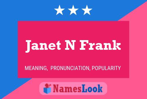 Janet N Frank 名字海报