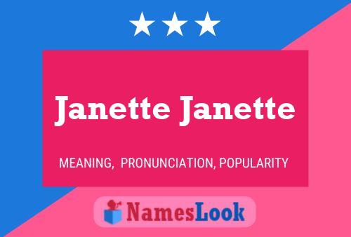 Janette Janette 名字海报